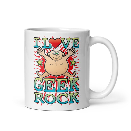 I Love Geek Rock Ceramic Mug
