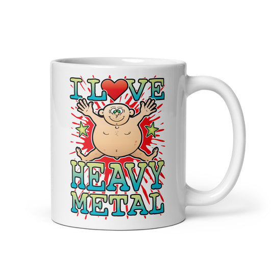 I Love Heavy Metal Ceramic Mug