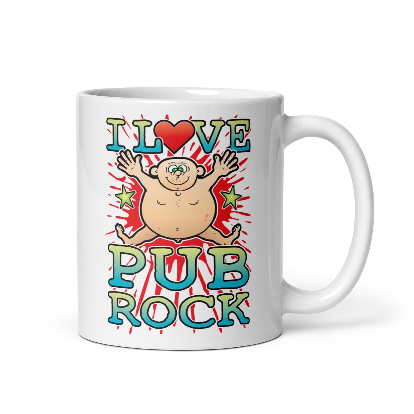 I Love Pub Rock Ceramic Mug