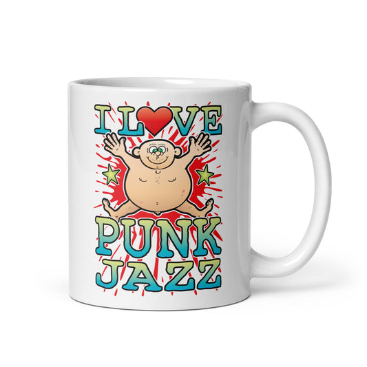 I Love Punk Jazz Ceramic Mug