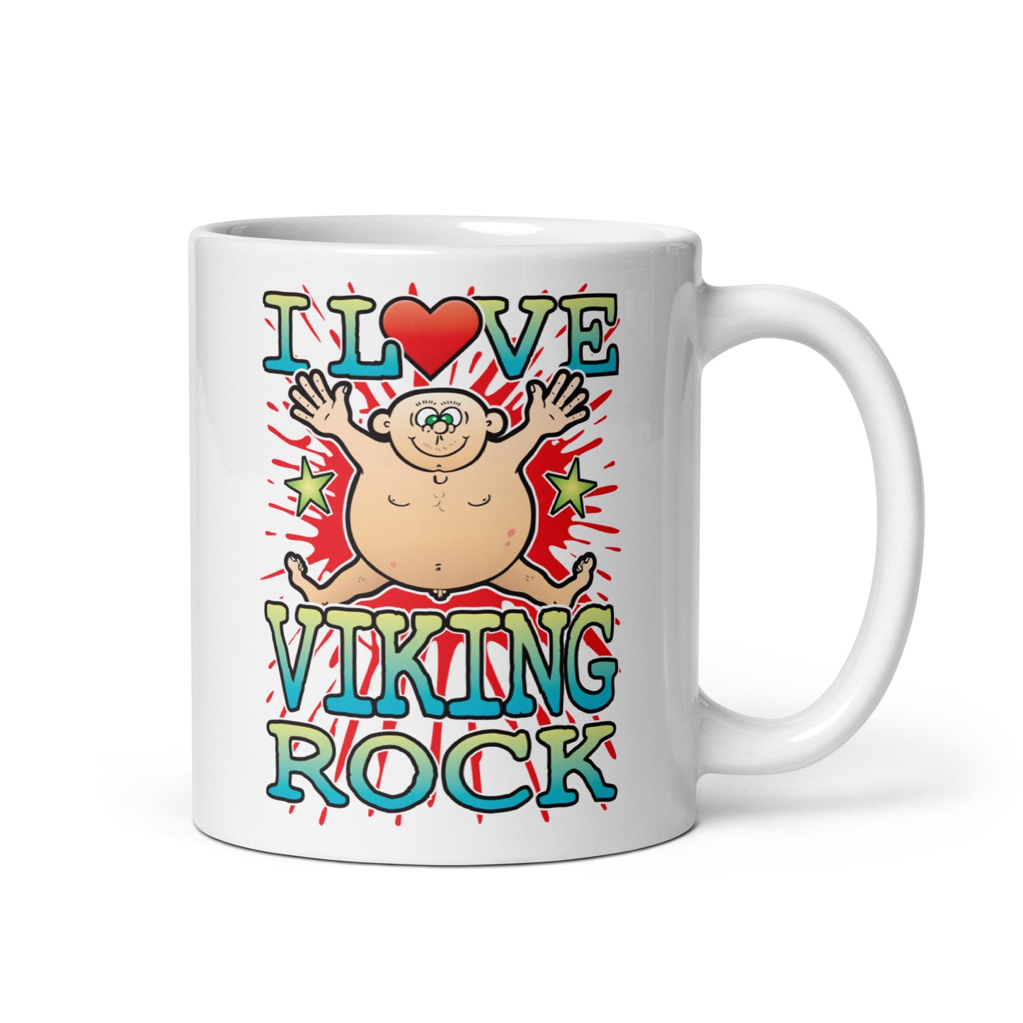 I Love Viking Rock Ceramic Mug