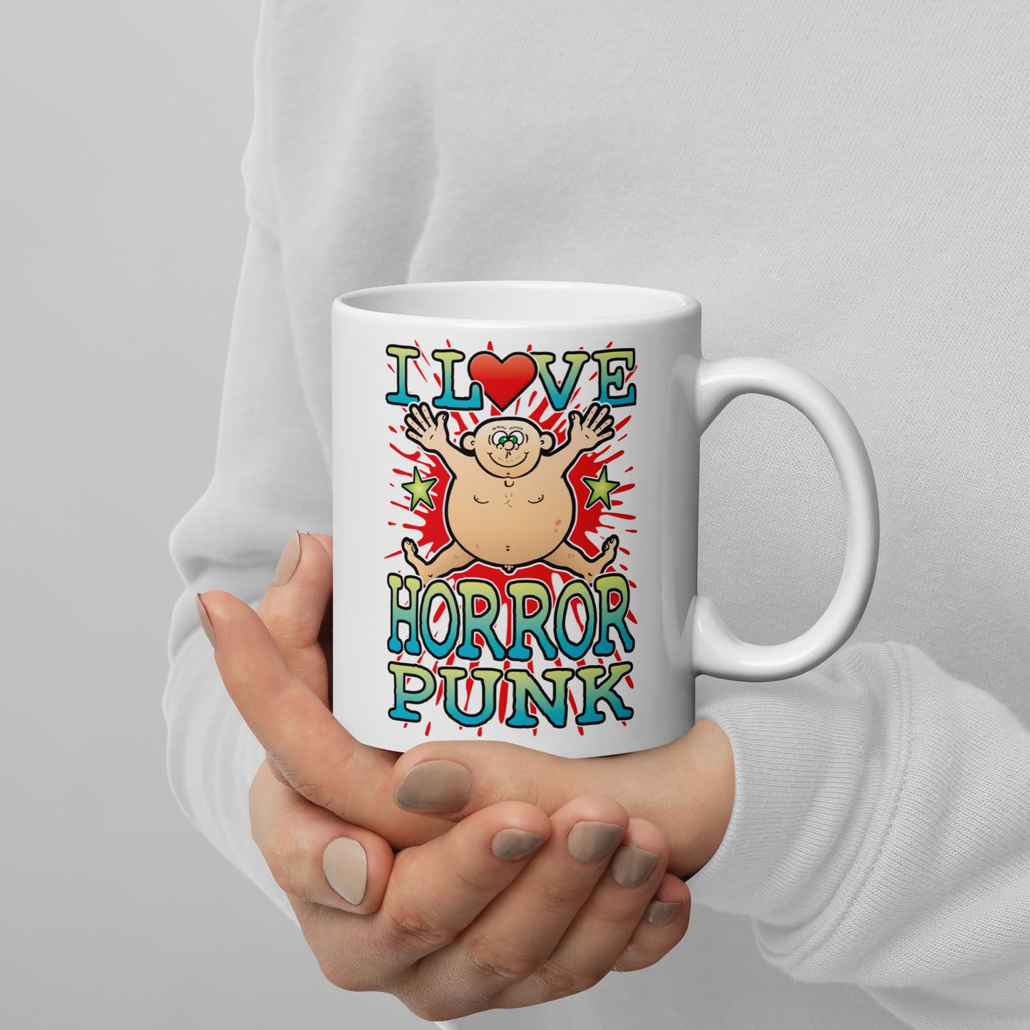 I Love Horror Punk Ceramic Mug