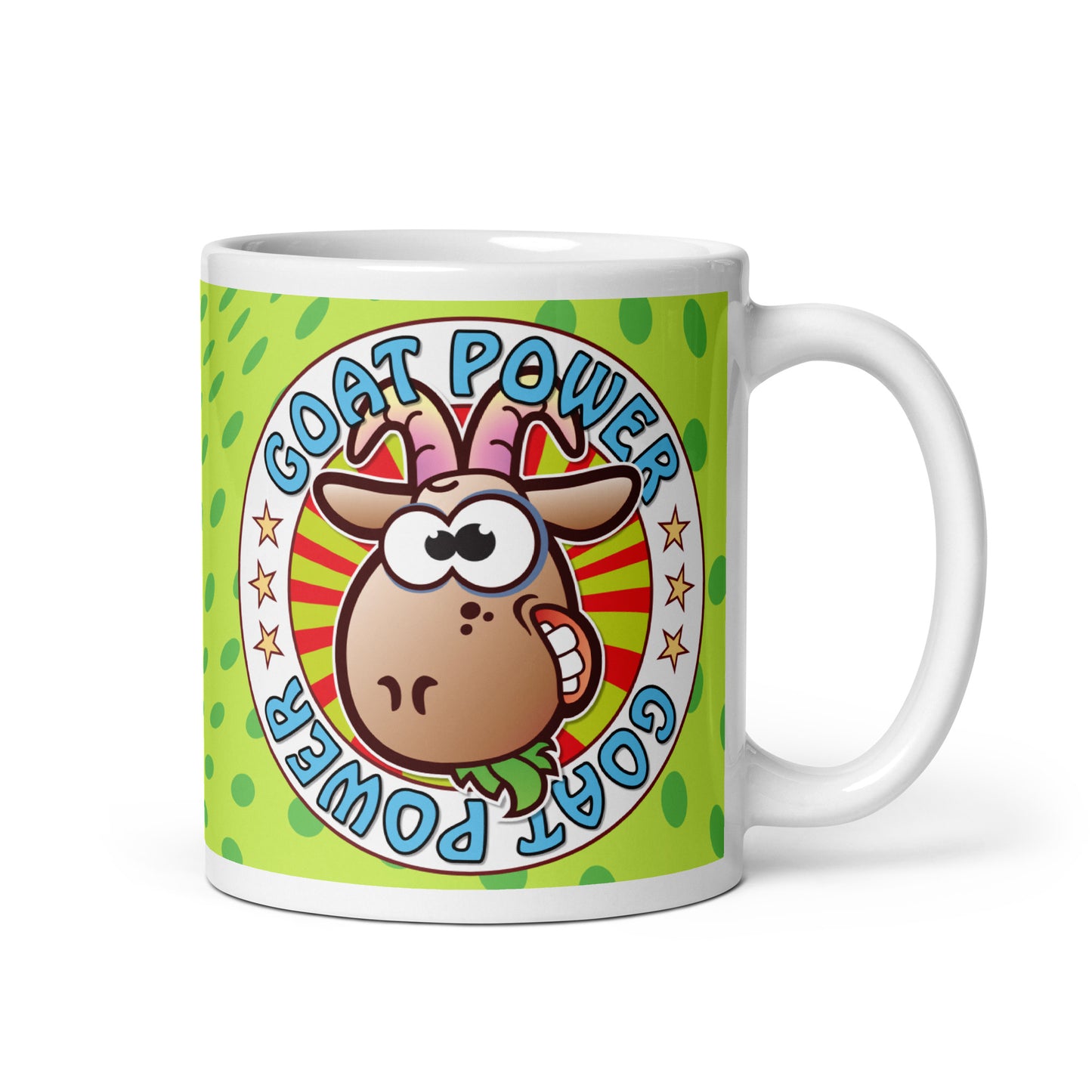 Goat Power Funny Slogan Ceramic 11oz Mug