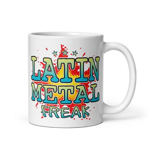 Latin Metal Ceramic Mug