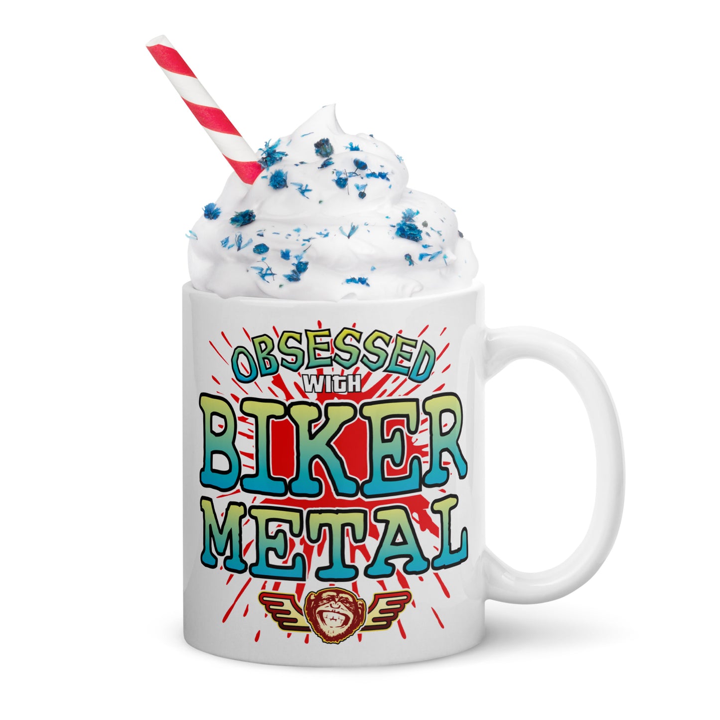 Biker Metal Ceramic Mug