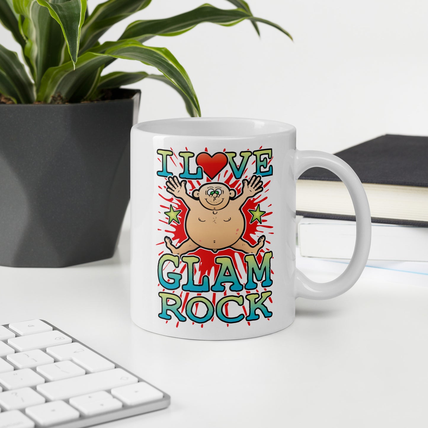 I Love Glam Rock Ceramic Mug
