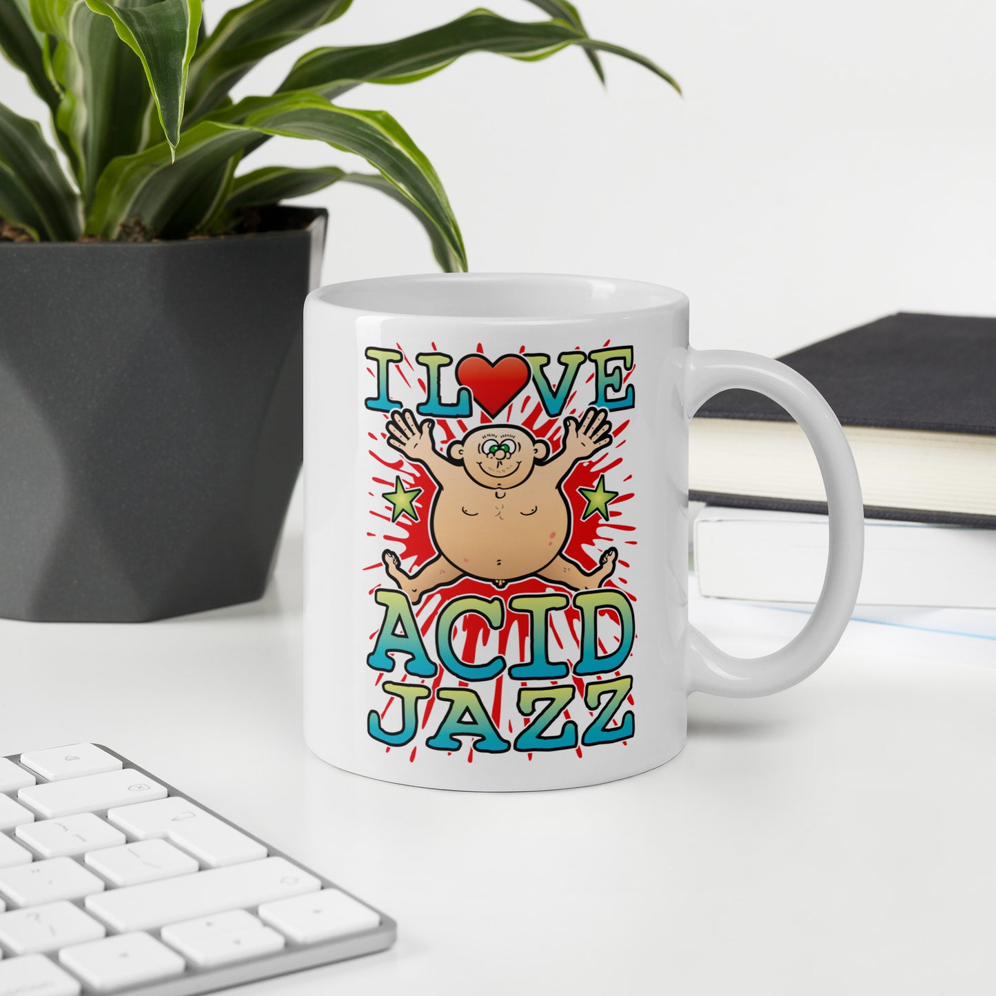 I Love Acid Jazz Ceramic Mug