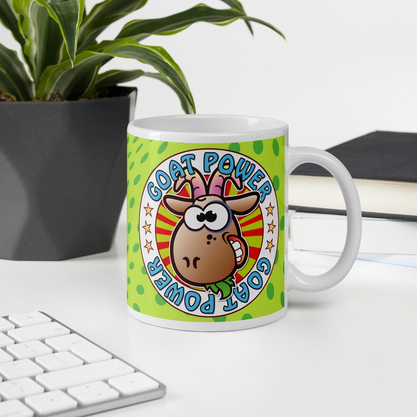 Goat Power Funny Slogan Ceramic 11oz Mug