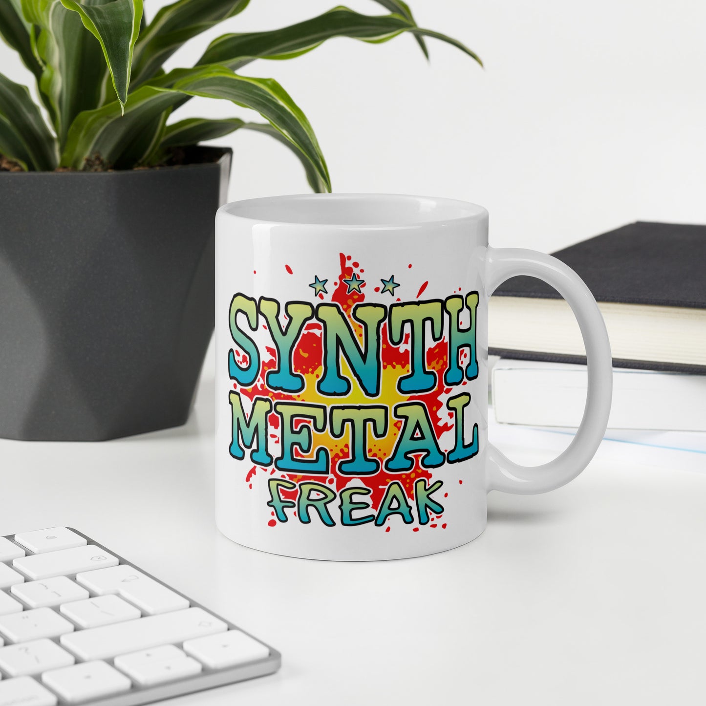 Synth Metal Ceramic Mug