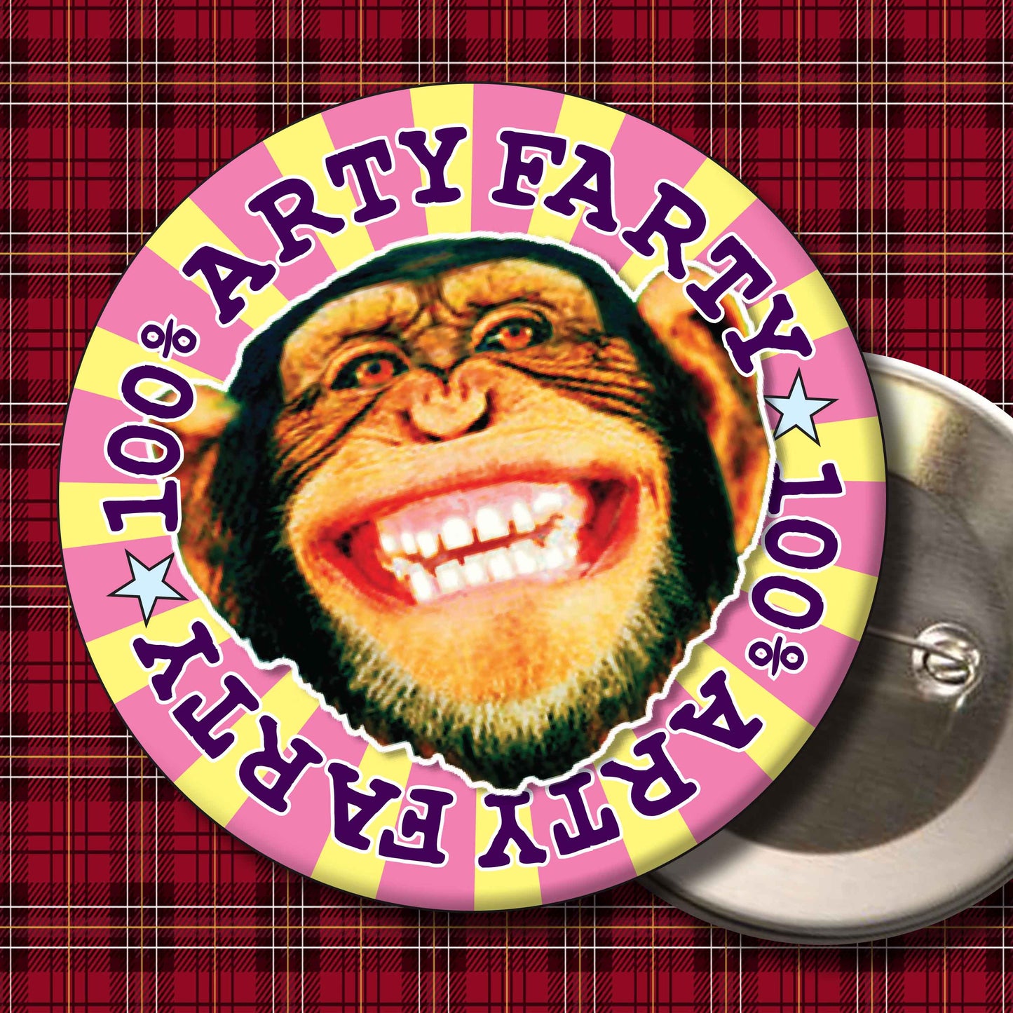 100% Arty Farty Badge + Bottle Opener