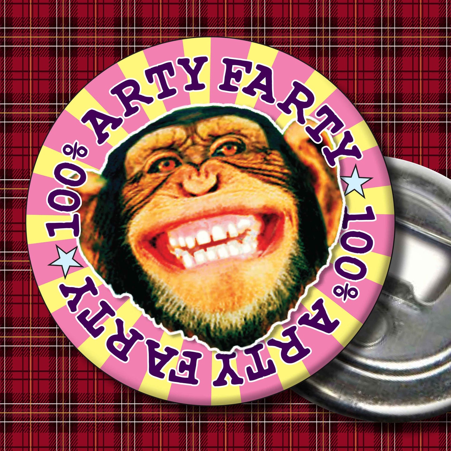 100% Arty Farty Badge + Bottle Opener