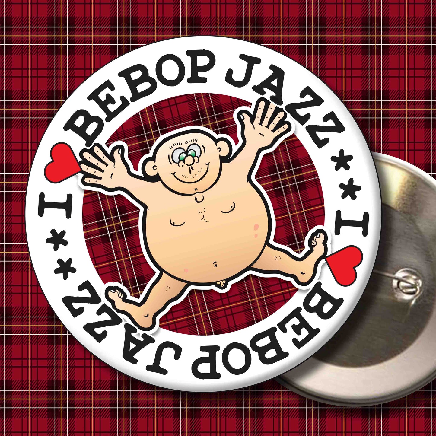 Fat Man "I Love Bebop Jazz" Art Print + Stuff