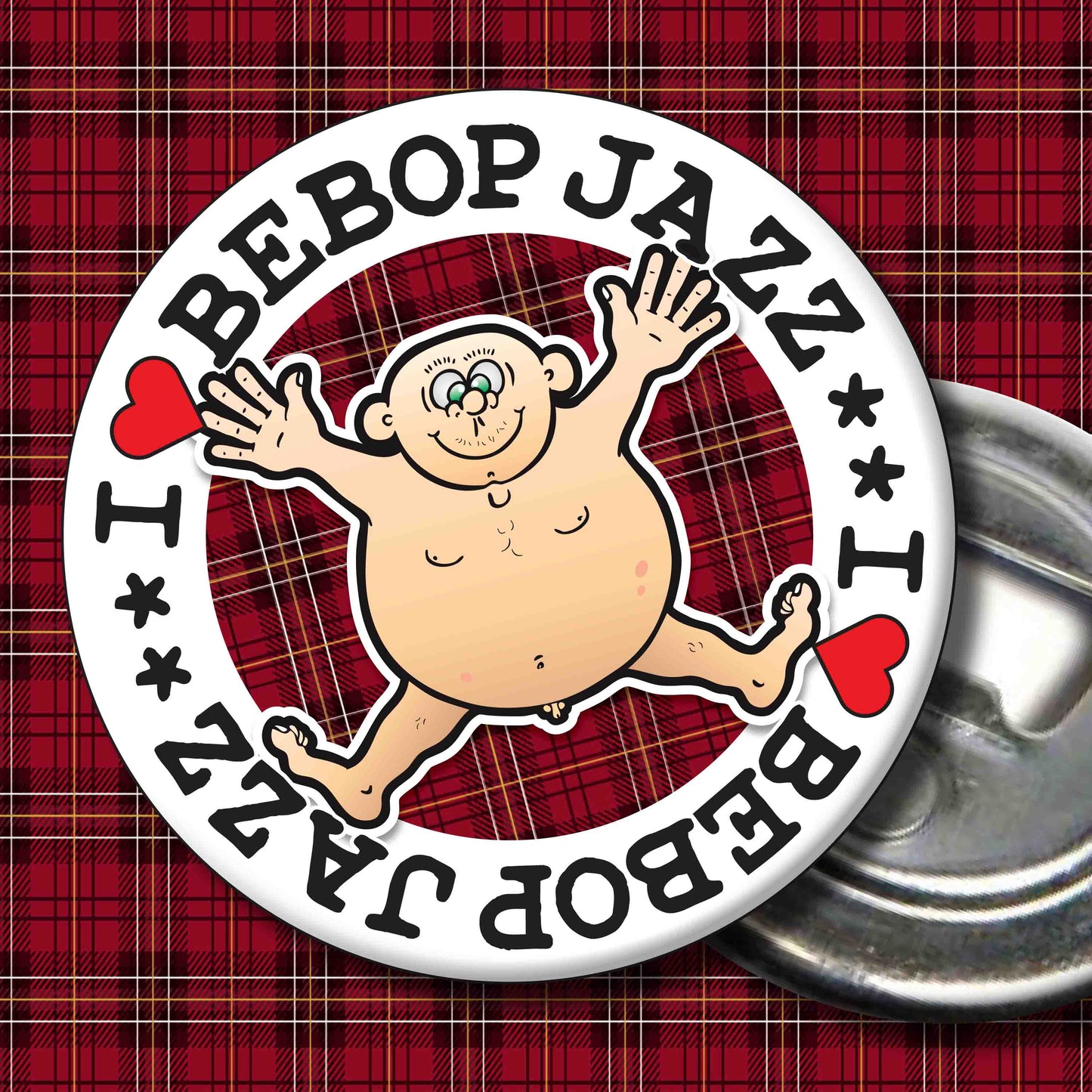 Fat Man "I Love Bebop Jazz" Art Print + Stuff