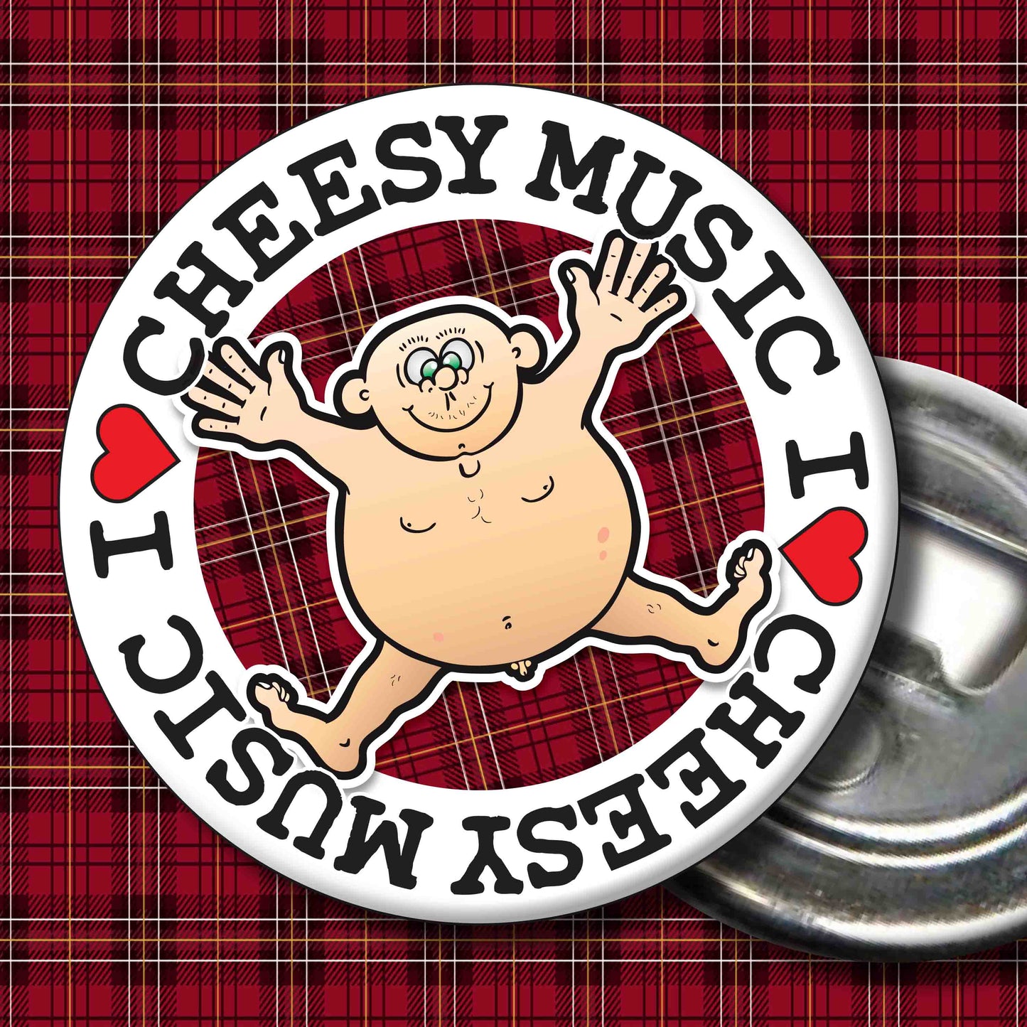 Fat Man "I Love Cheesy Music" Art Print + Stuff