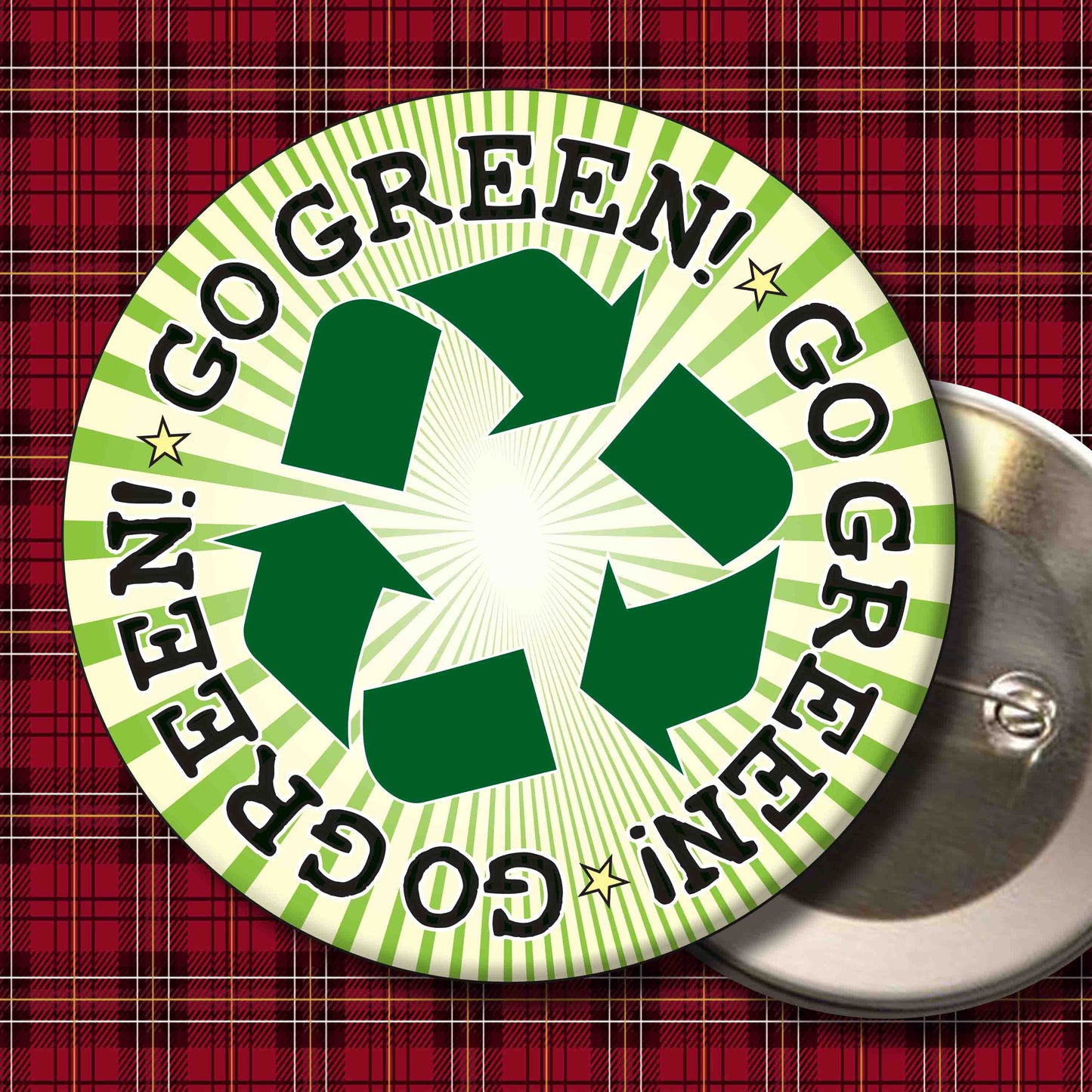 Go Green! Badge + Bottle Opener