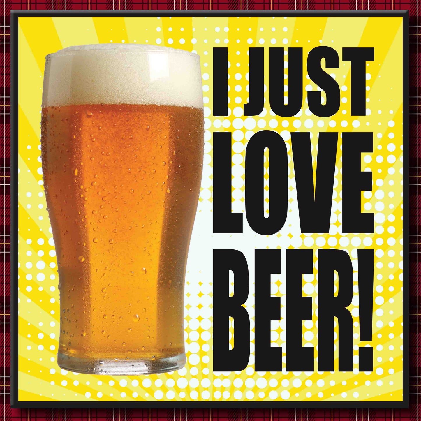 I Love Beer! Art Print + Badge + Bottle Opener + Birthday Card