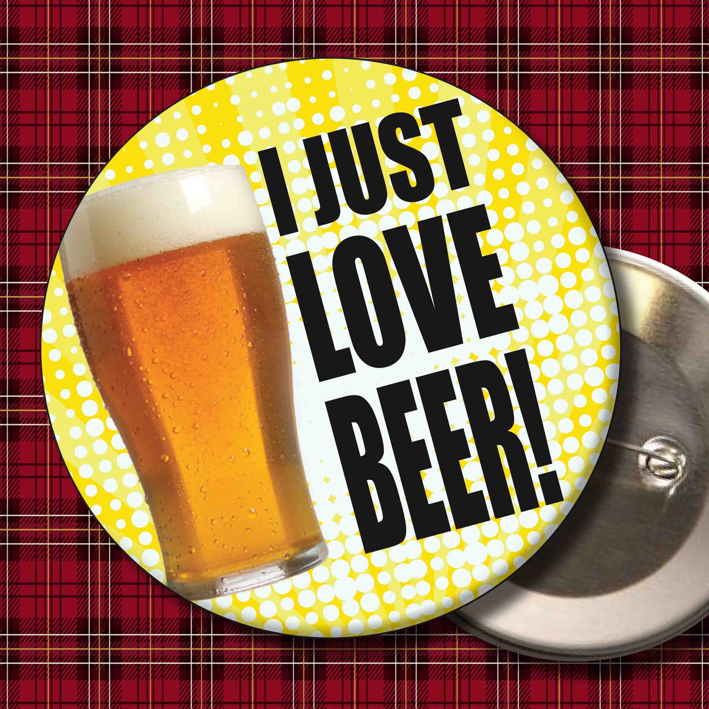I Love Beer! Art Print + Badge + Bottle Opener + Birthday Card