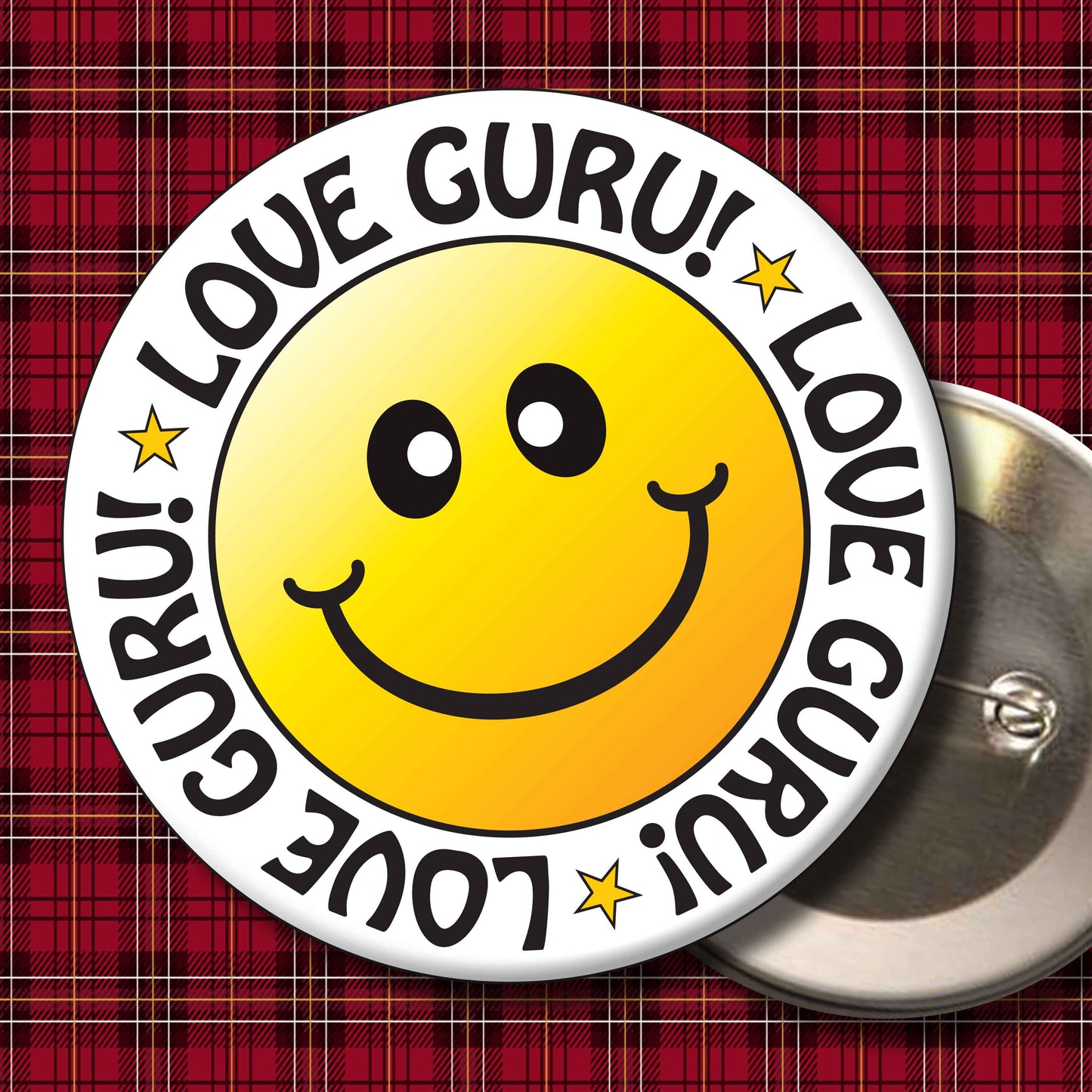 Love Guru! Smiley Badge + Bottle Opener