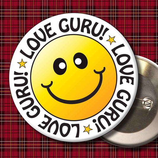 Love Guru! Smiley Badge + Bottle Opener