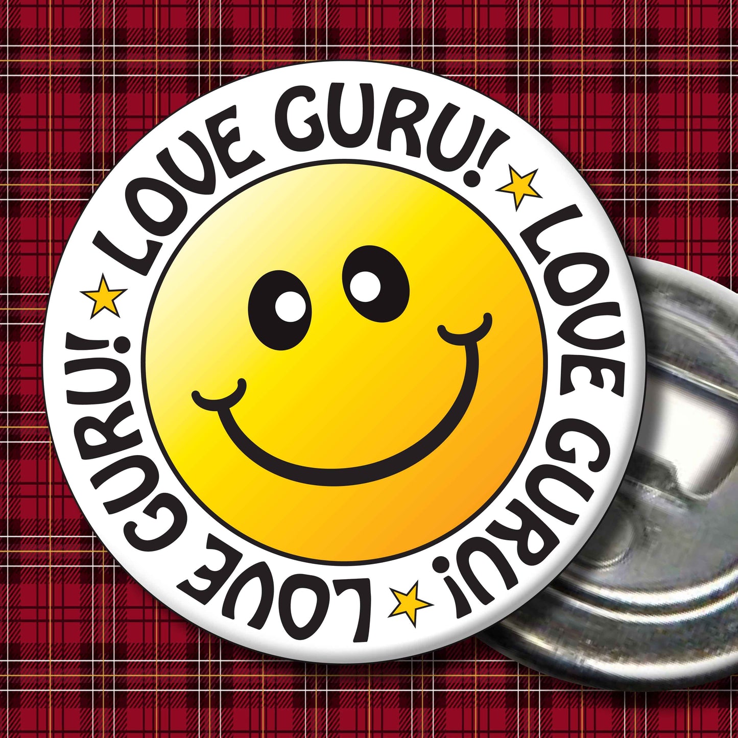 Love Guru! Smiley Badge + Bottle Opener