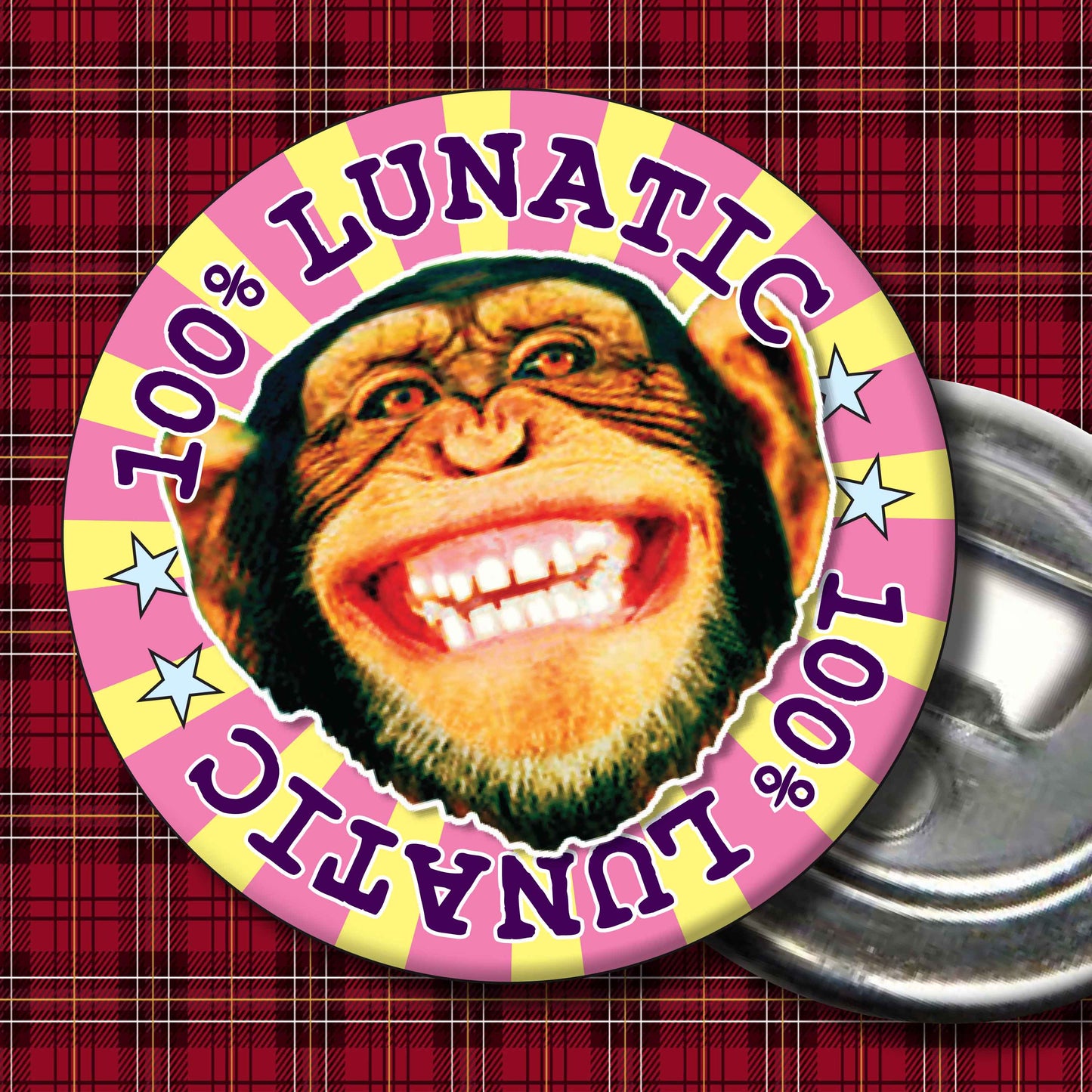 100% Lunatic Badge + Bottle Opener