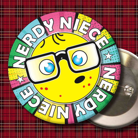 Niece Metal Pin Badge + Bottle Opener
