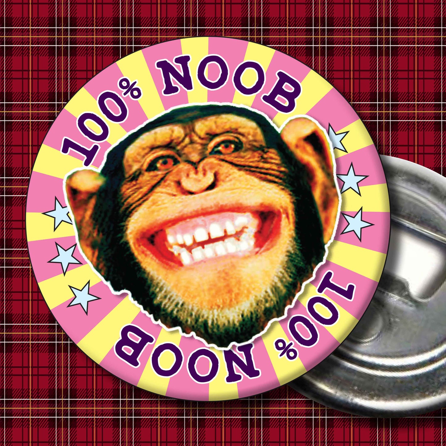 100% Noob Badge + Bottle Opener