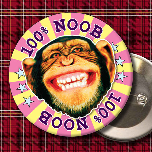 100% Noob Badge + Bottle Opener