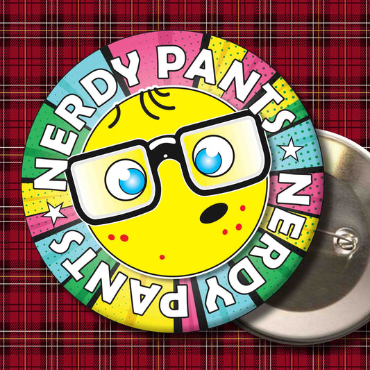 Pants Metal Pin Badge + Bottle Opener