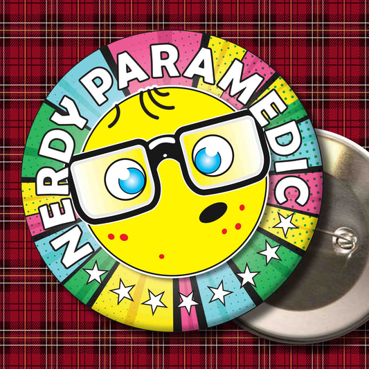 Paramedic Metal Pin Badge + Bottle Opener