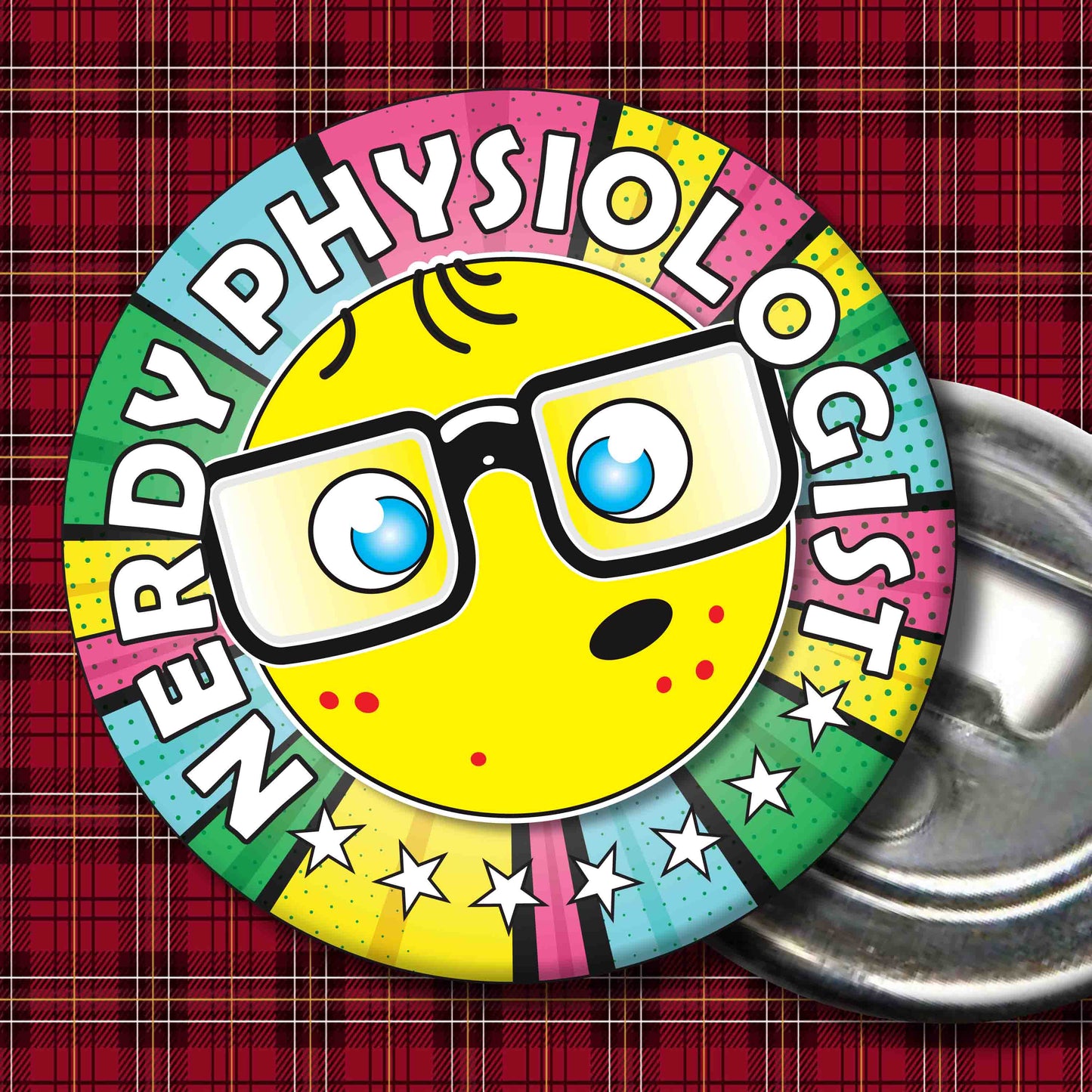 Physiologist Metal Pin Badge + Bottle Opener