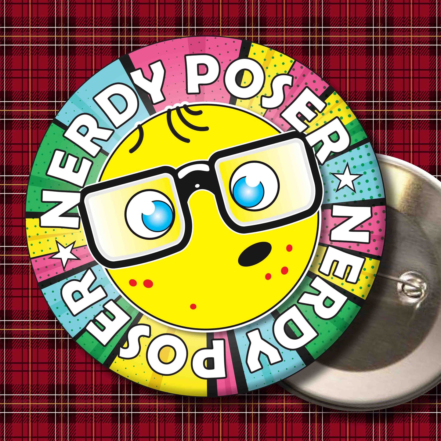 Poser Metal Pin Badge + Bottle Opener
