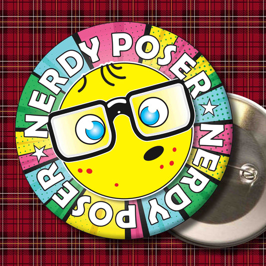 Poser Metal Pin Badge + Bottle Opener