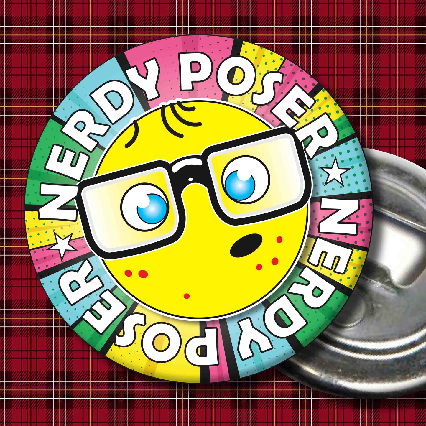 Poser Metal Pin Badge + Bottle Opener