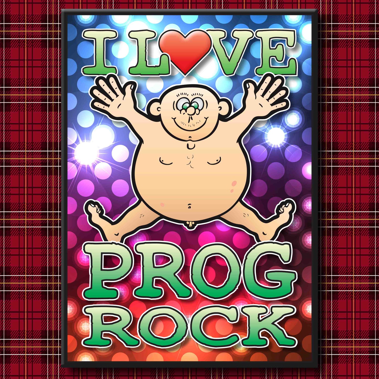 Fat Man "I Love Prog Rock" Art Print + Stuff