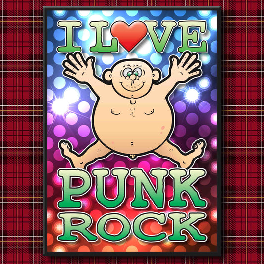 Fat Man "I Love Punk Rock" Art Print + Stuff