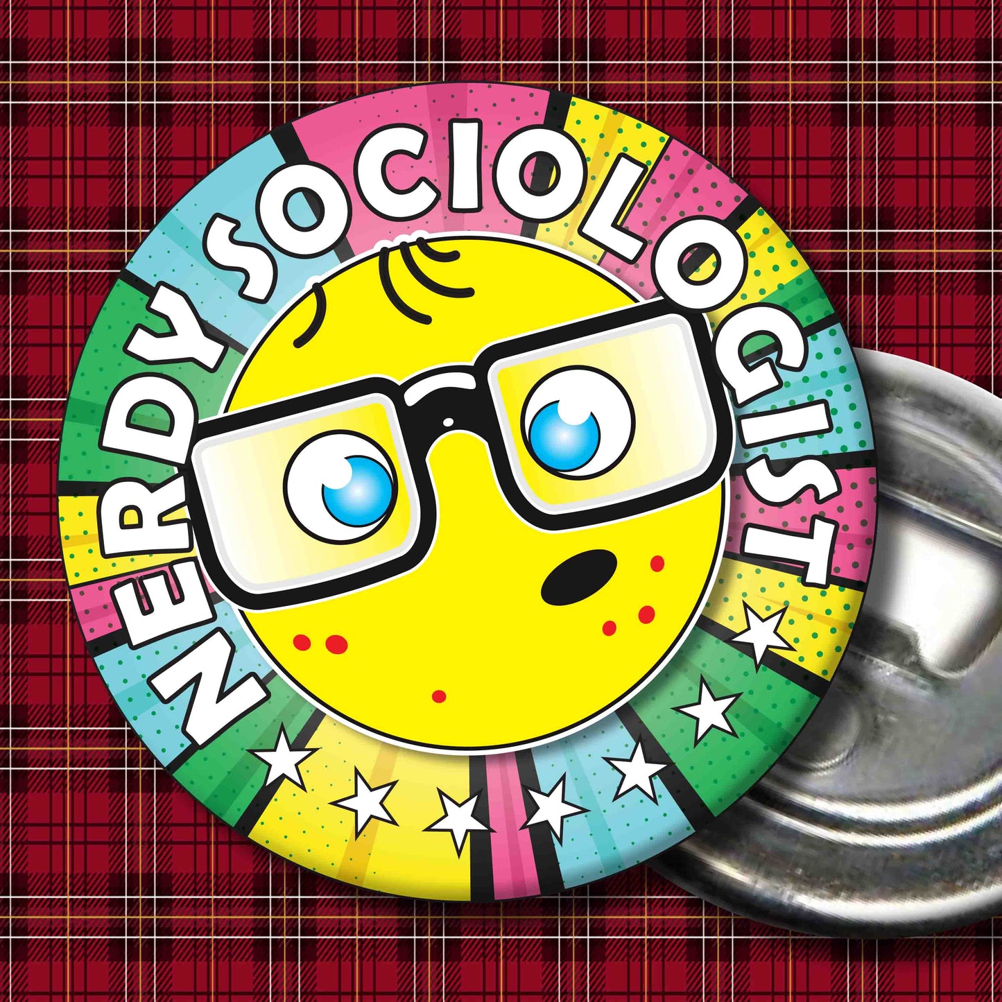 Sociologist Metal Pin Badge + Bottle Opener