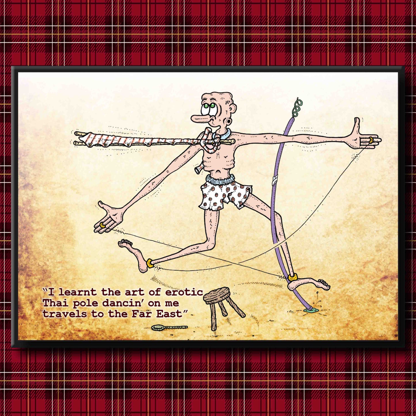 Thai Pole Dance Art Print