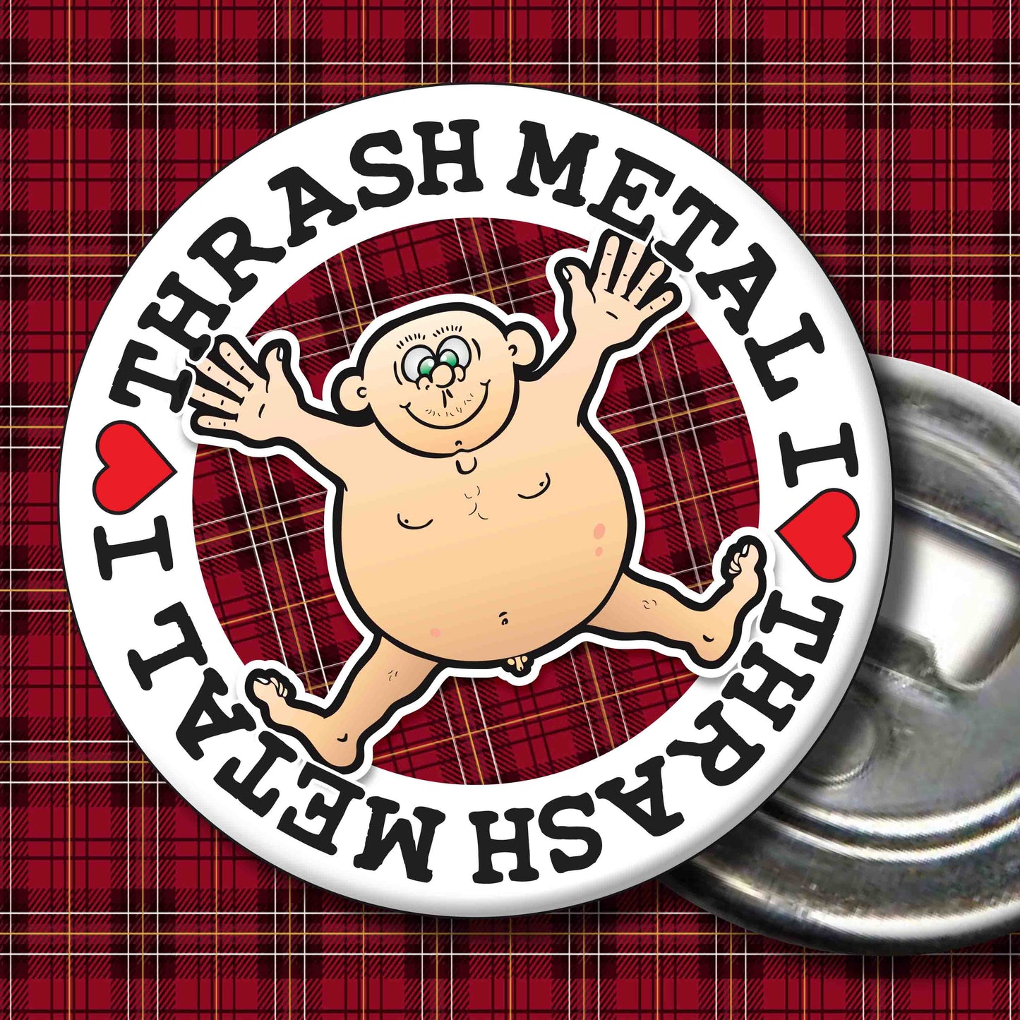 Fat Man "I Love Thrash Metal" Art Print + Stuff