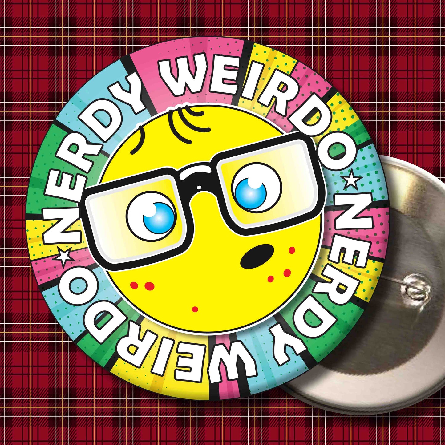 Weirdo Metal Pin Badge + Bottle Opener