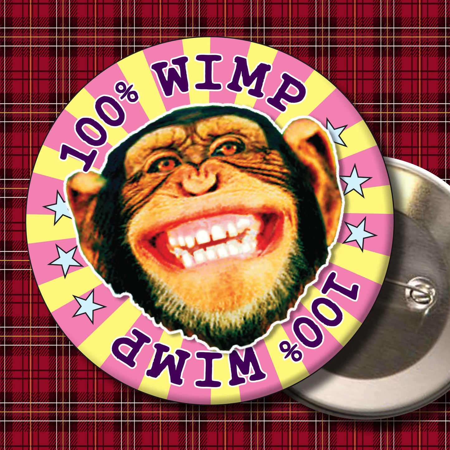 100% Wimp Badge + Bottle Opener